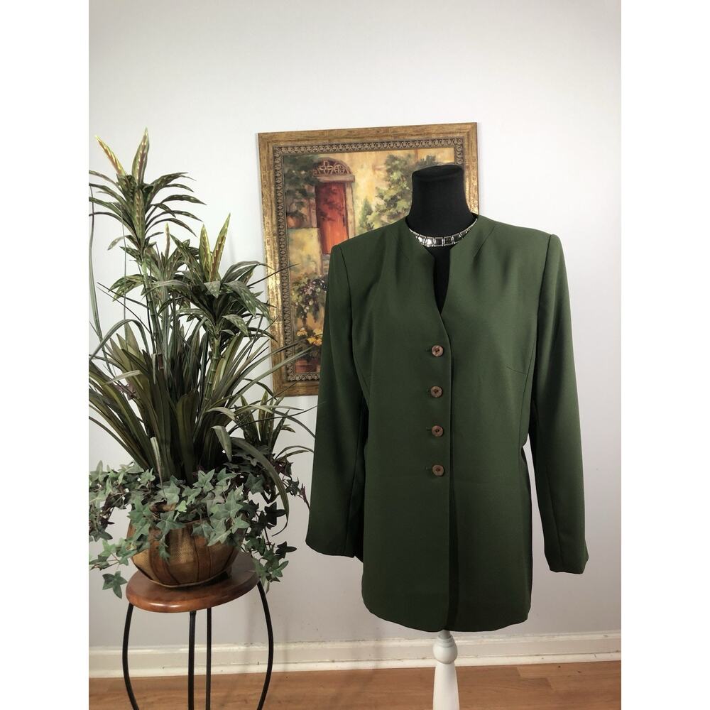 Collections For Le Suit Women Jacket 4 Buttons Front Office Siren Preppy Sz 14